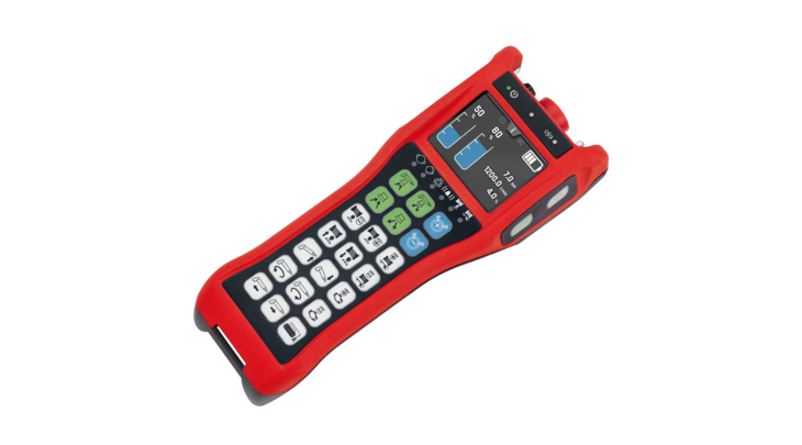 ボタンデバイス TGE-121 25個の単押しボタン、オプションの2.8インチカラーグラフィックディスプレイ、RGB LED、非接触安全スイッチ(PSEN)を備えたボタンデバイス TGE-121。