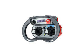 Foto des T3 Joystickgeräts, das sein ergonomisches Design und die intuitiven Bedienelemente für vielseitige Steuerungsanwendungen hervorhebt.